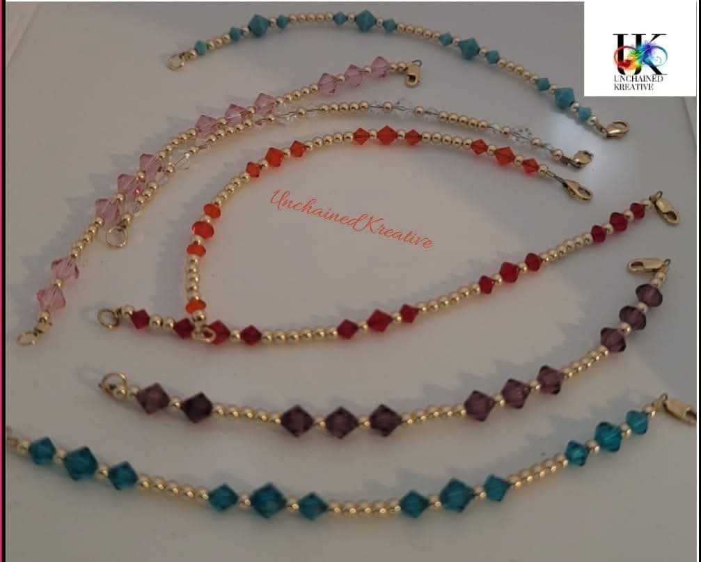 Birthstone Swarovski 💎 gold filled ✨️