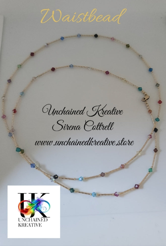 Waistbead 14kt gold-filled Or Sterling Silver
