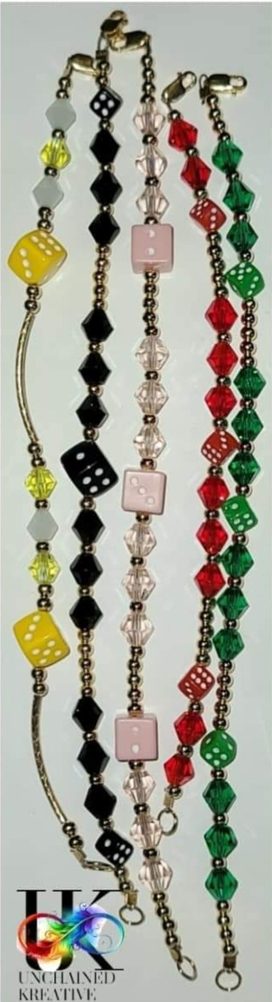 Gold Filled Dice Bracelets