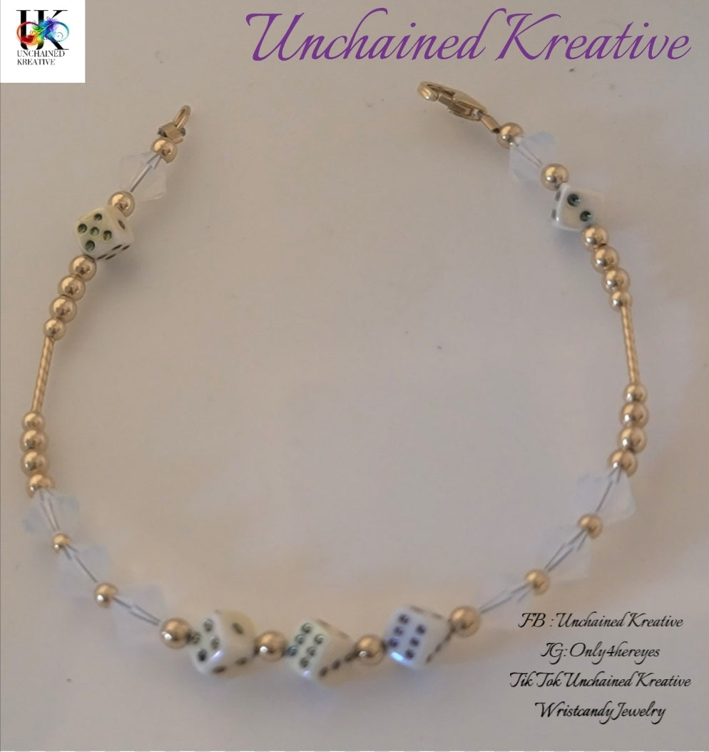 Gold Filled Dice Bracelets