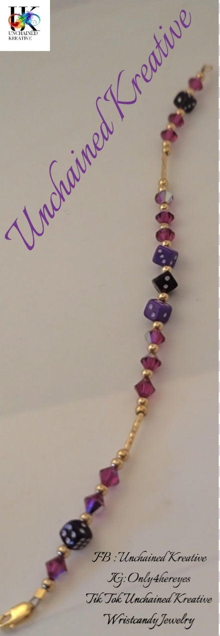 Gold Filled Dice Bracelets