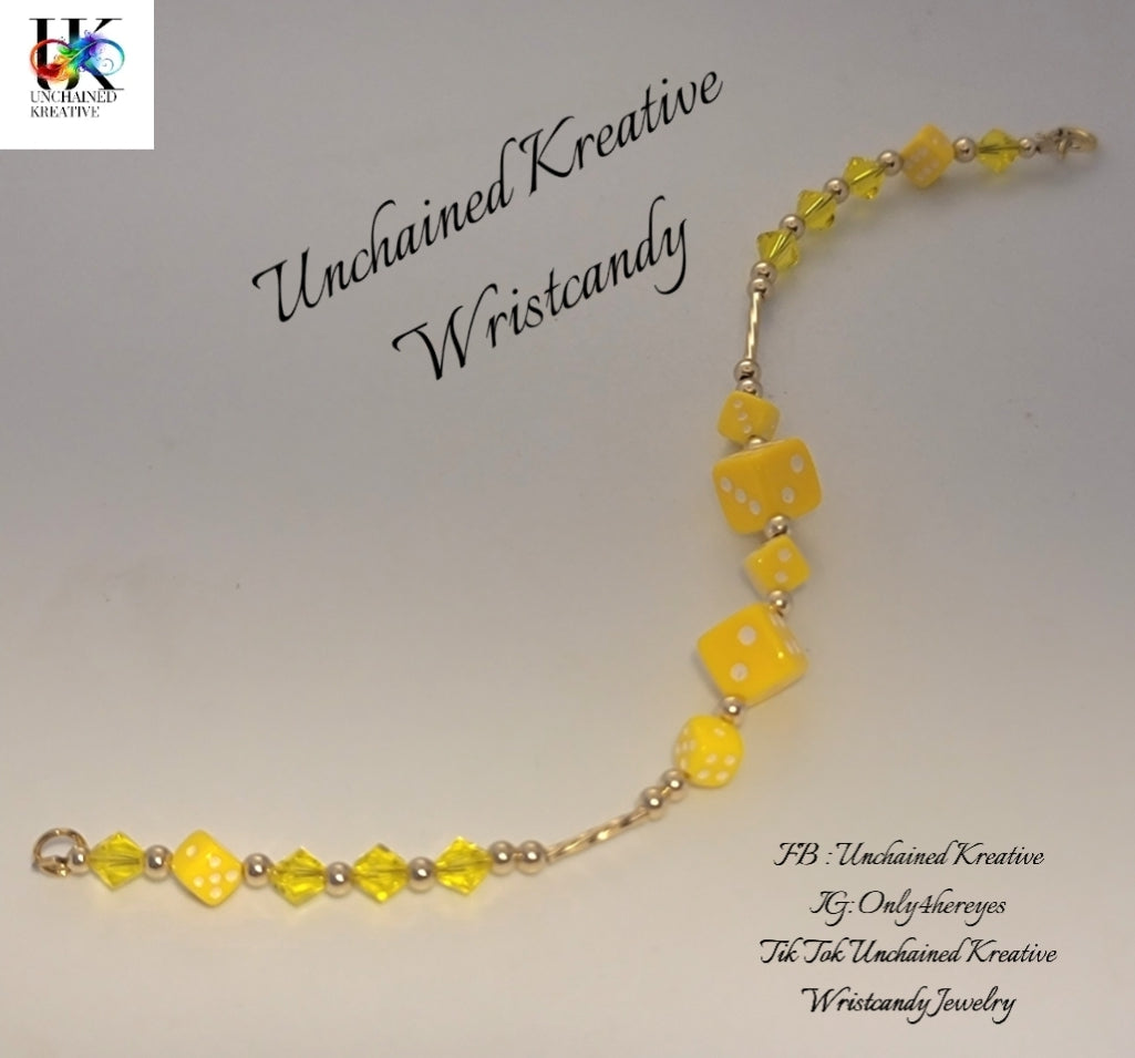 Gold Filled Dice Bracelets