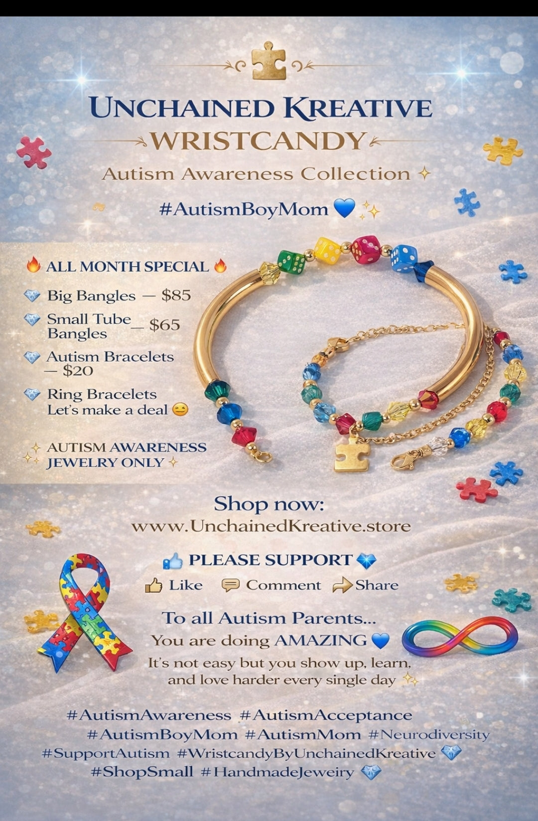 💙 Autism Awareness Wristcandy Collection