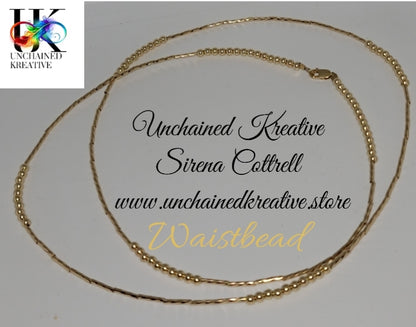 Waistbead 14kt gold-filled Or Sterling Silver